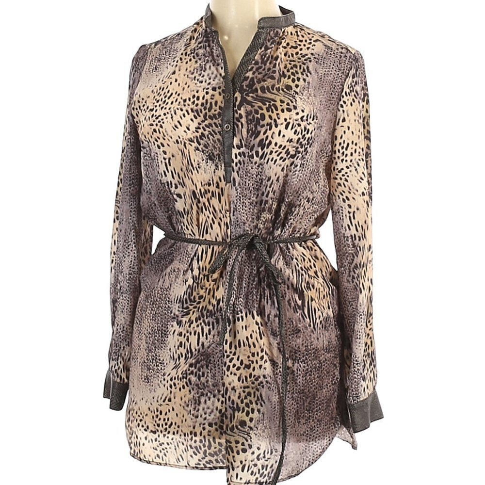 Alberto Makali Animal print Long Sleeve Bl…